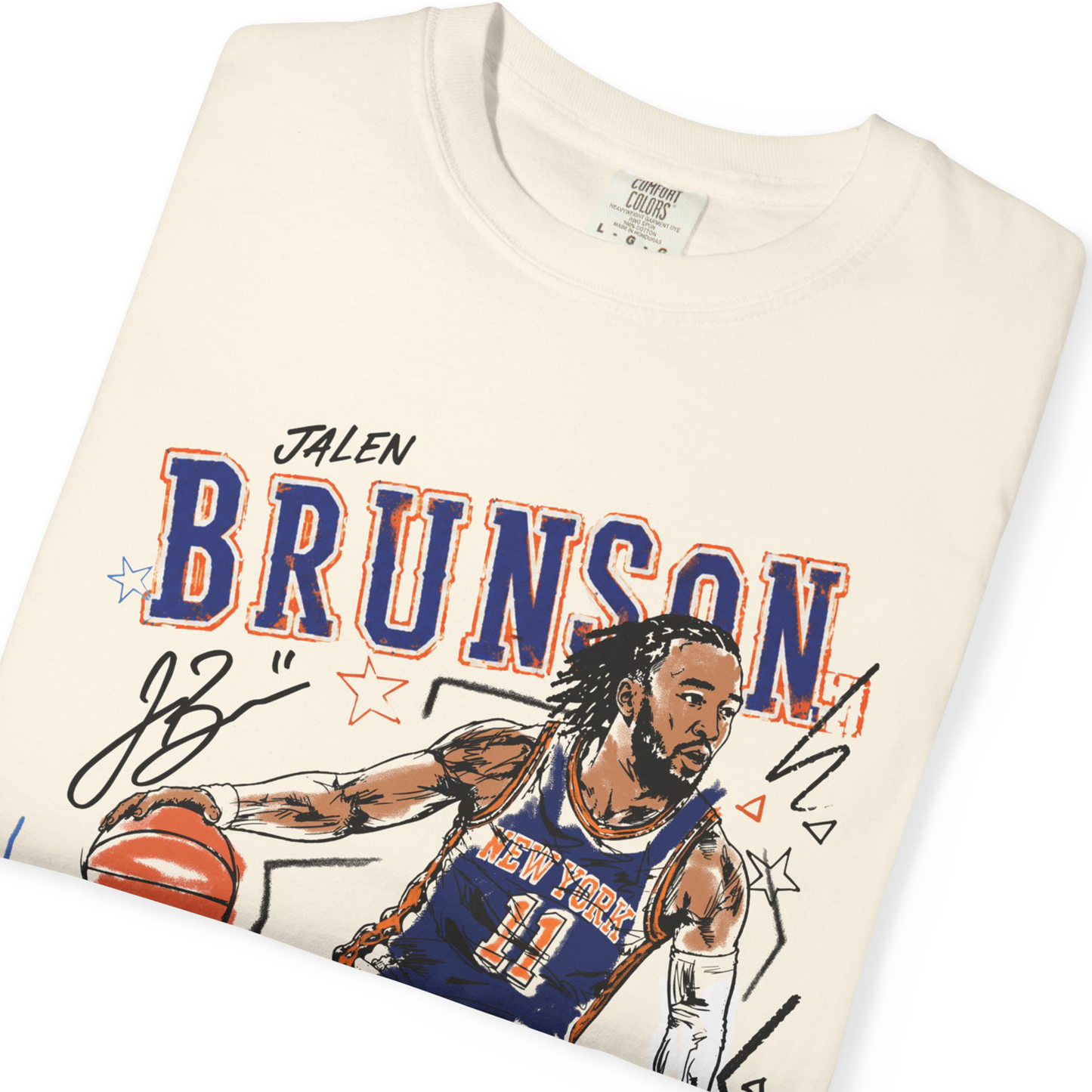 JALEN BRUNSON SKETCH T SHIRT