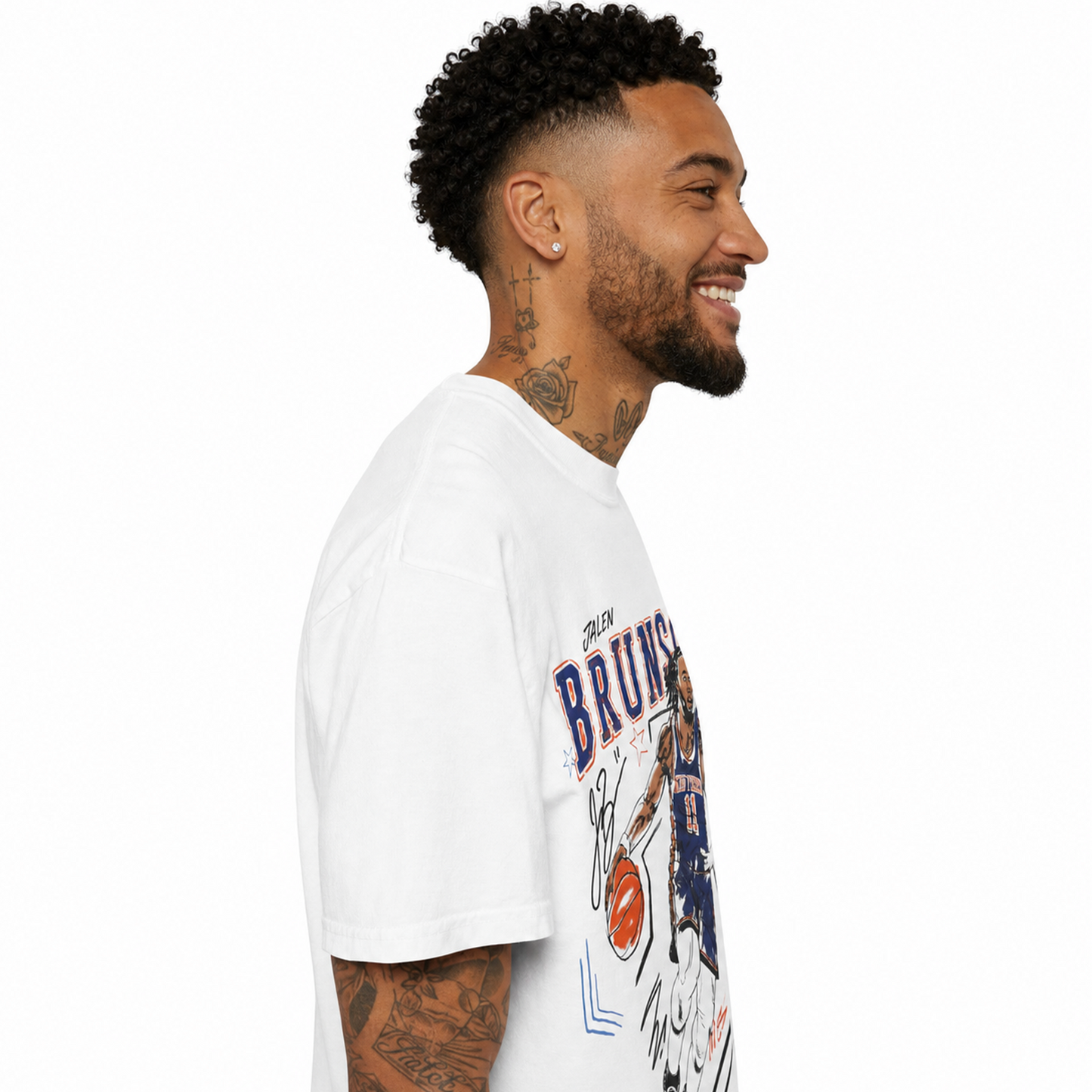 JALEN BRUNSON SKETCH T SHIRT
