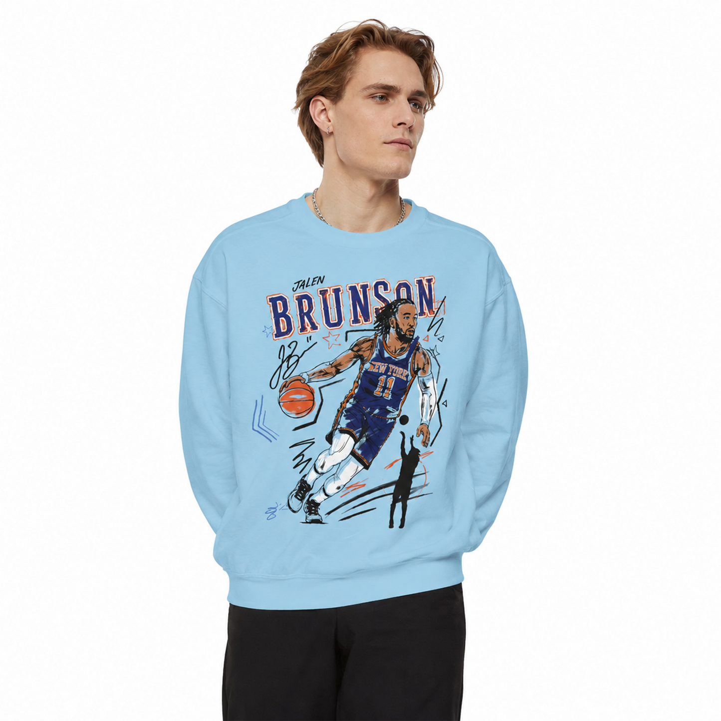 JALEN BRUNSON SKETCH SWEATSHIRT